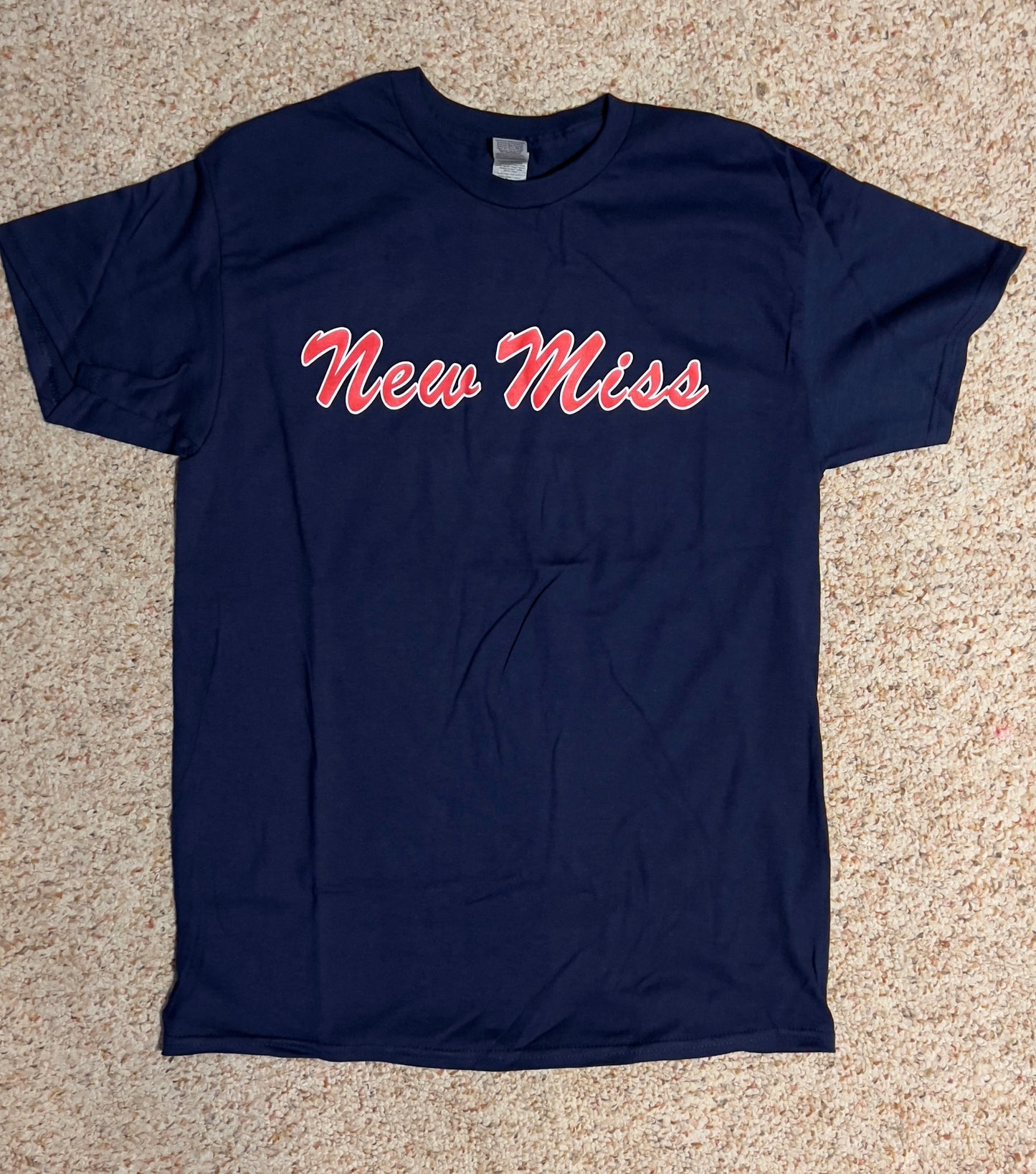 Limited Edition screed printed "New Miss Navy or Red T-shirt