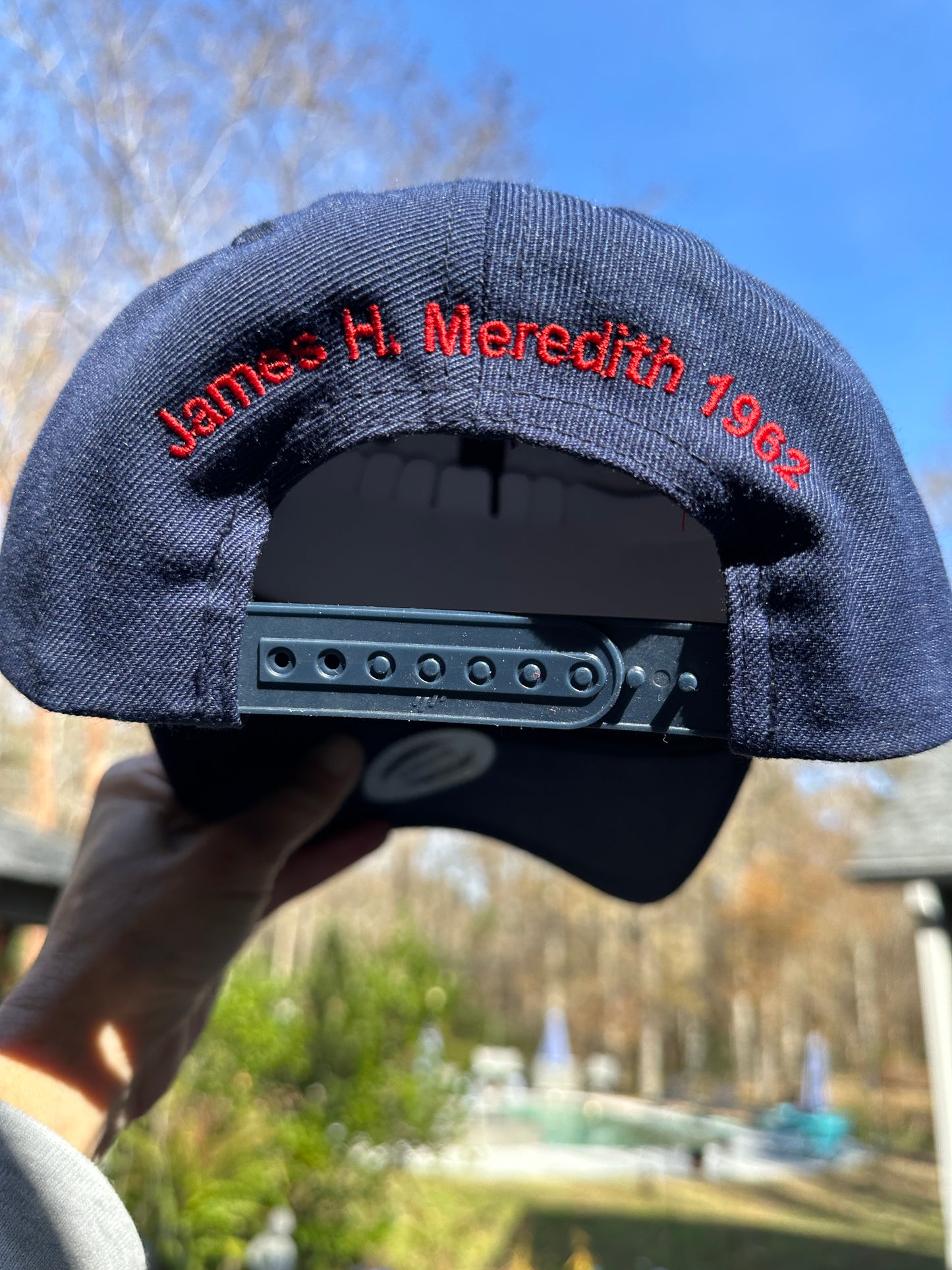 Limited Edition CLASSIC CURVED BRIM  New Miss Baseball Hat (all red brim) Now available in Navy (all navy brim)